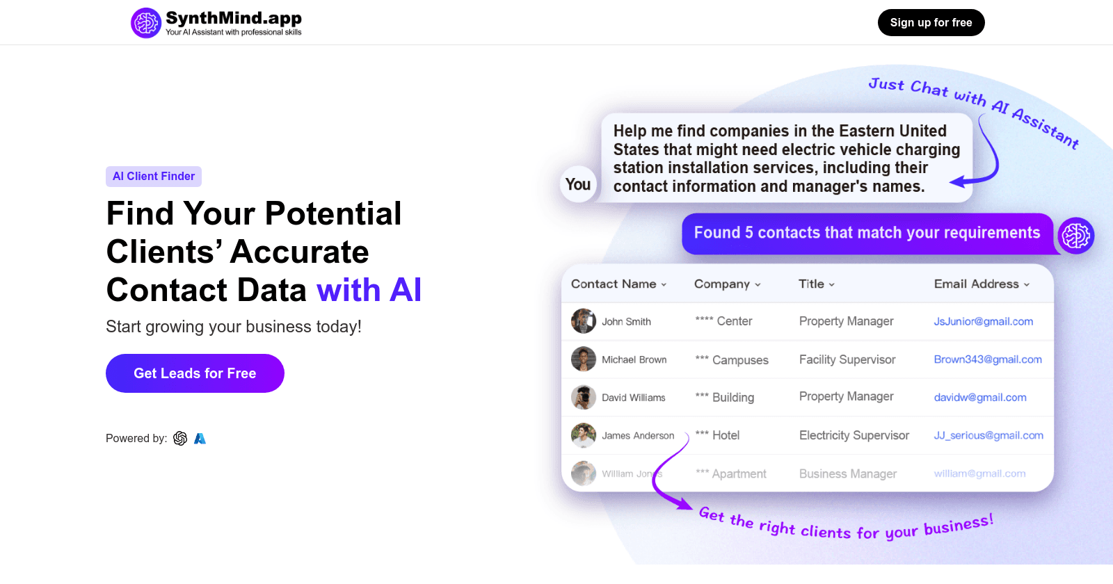 AI Client Finder por SynthMind