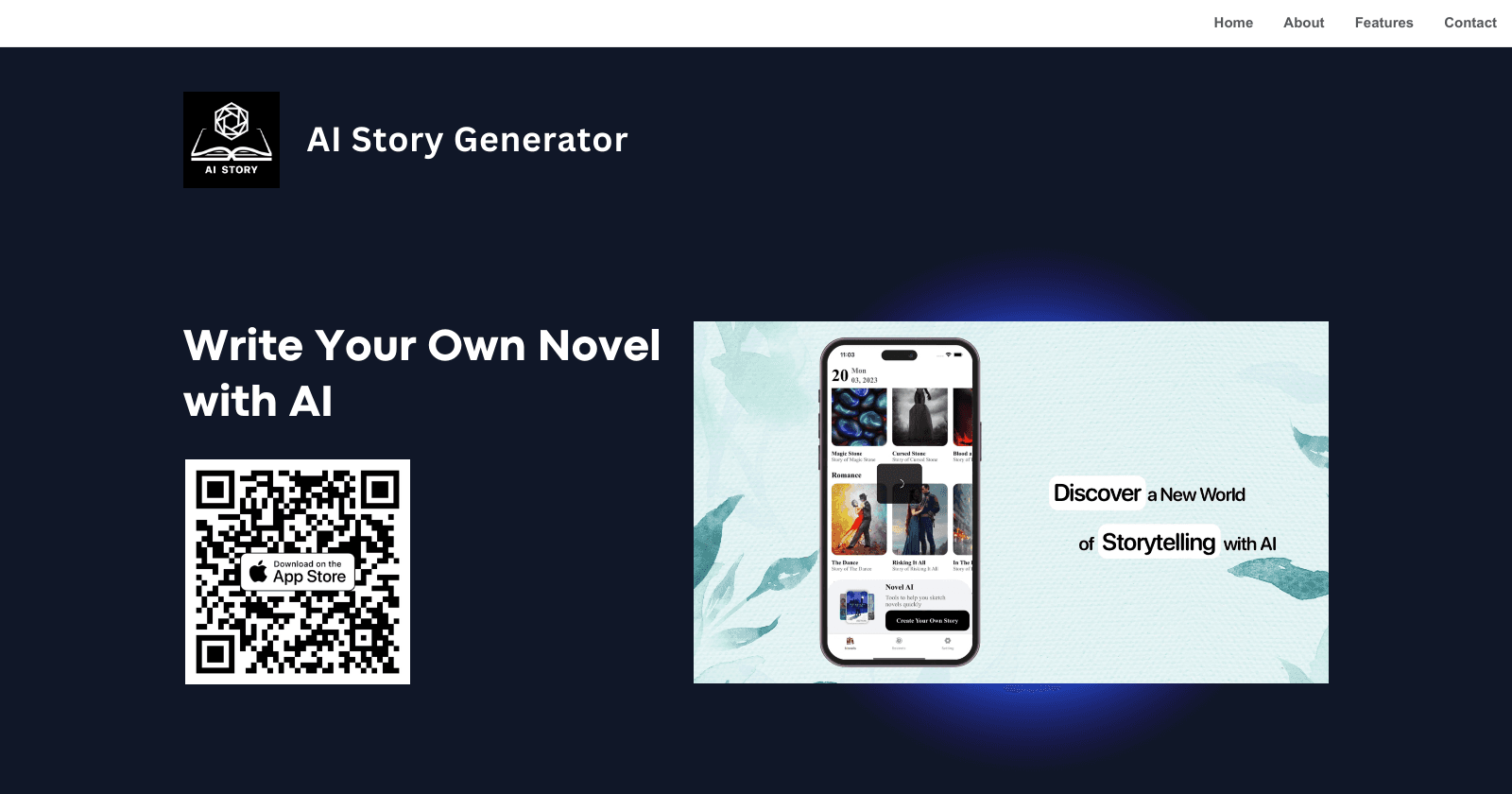 Generador de historias AI de AppIntro